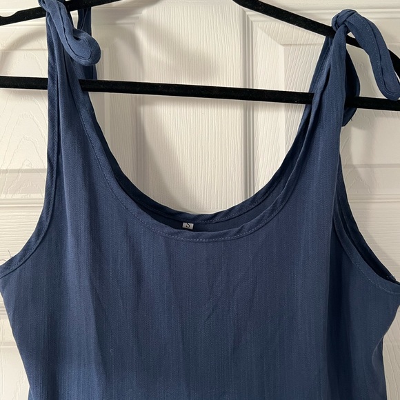 Blue - babydoll, flowy dress - bump friendly (sm/md) - Picture 3 of 3